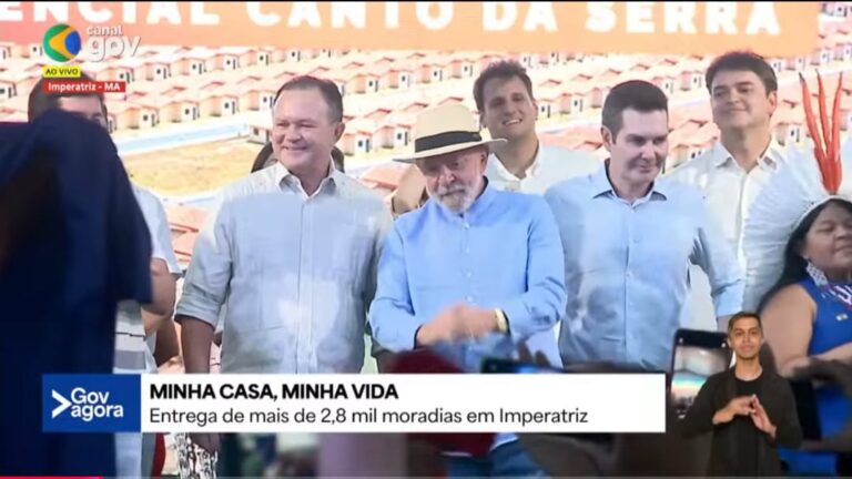 Lula entrega 2.837 moradias em Imperatriz e fala sobre relação com Donald Trump e o futuro político do Brasil.